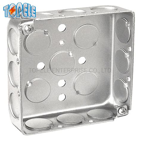 4'x4 metal box|shallow 4x4 electrical box.